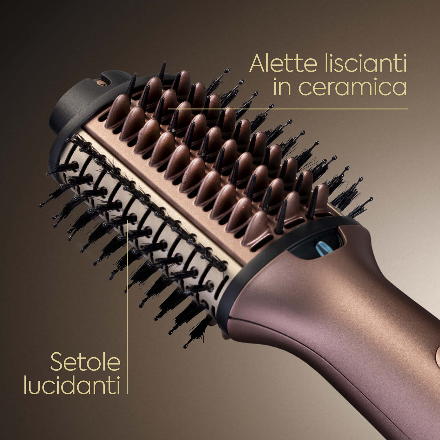 Alette liscianti in ceramica. Setole lucidanti